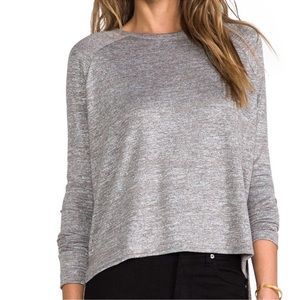 Rag &  Bone Camden gray long sleeve top size large